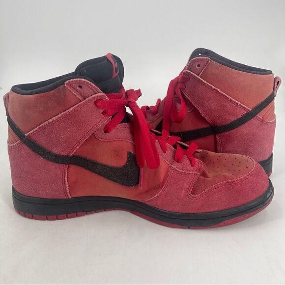 Nike Dunk High Gym Red Black Sz 9